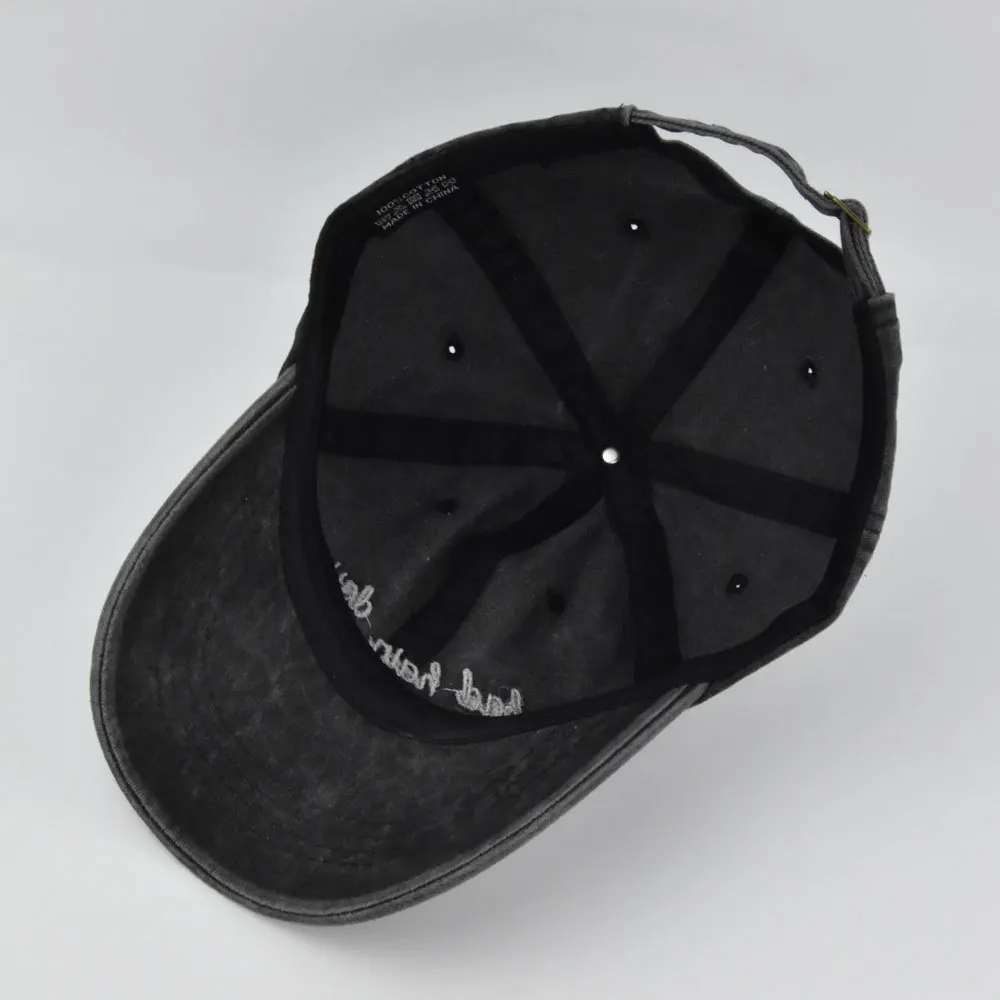 Customize Logo Sport Men 6 Panel Embroidered Baseball Cap Washed Cotton Dad Hat