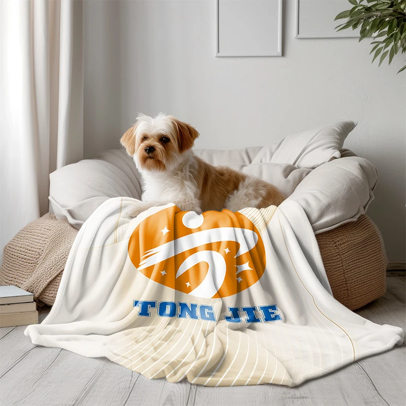 100% Polyester sublimation 3D digital print Baby Pet fleece blanket custom Logo throw blanket