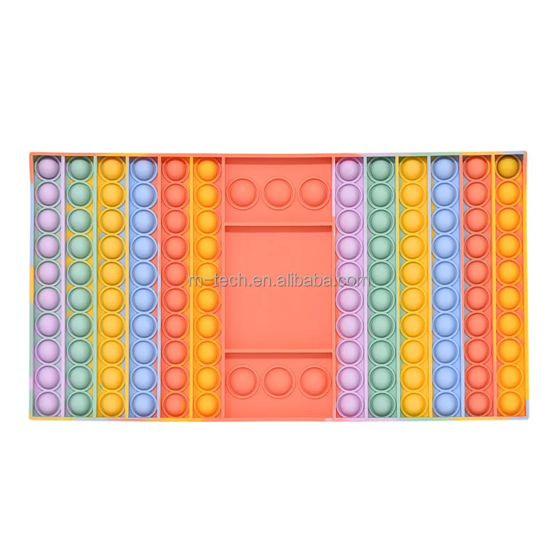 Game Fidget Toy Interactive Large Silicone Rainbow Chess Board Parent-Child time Sensory Toy Friends Gatherings Game Toy