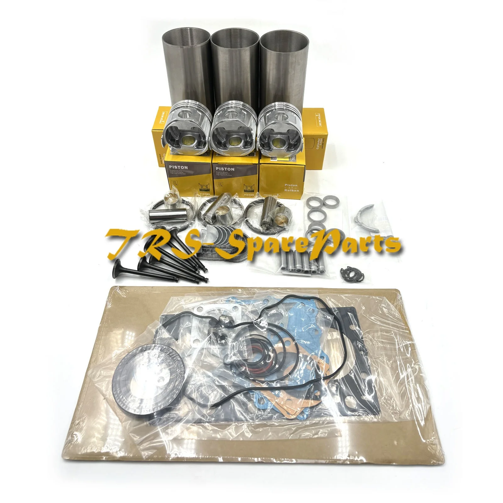 Overhaul Rebuild Kit for Yanmar 3TNV76 Engine John Deere 1435 X950R X495 Tractor