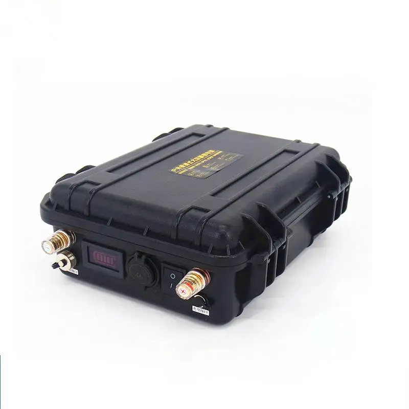 12V 24V 50A/100Ah Lifepo4 Rechargeable Battery For Electric Outboard Thrust Trolling Motor Rowing Boat With Smart BMS