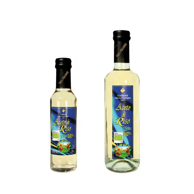 Top Quality Traditional Rice Vinegar Made In Italy Acidity 5%