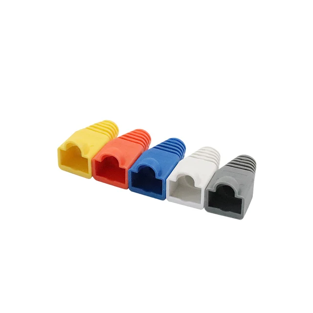 Цветные сапоги rj11 rj45 с рукавами для Cat5e Cat6 сеть 8P8C модульный штекер