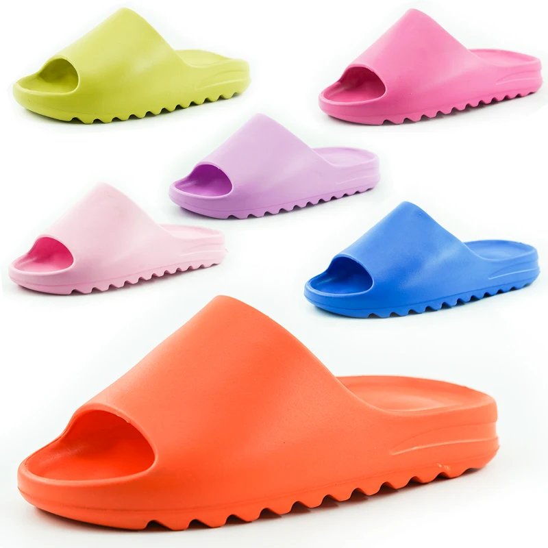 Original Custom Logo Summer Sandals Men Flat Yeezy Slides Shoes Women Slip On Eva Slippers Indoor Sides Sandals Yeezy Slippers