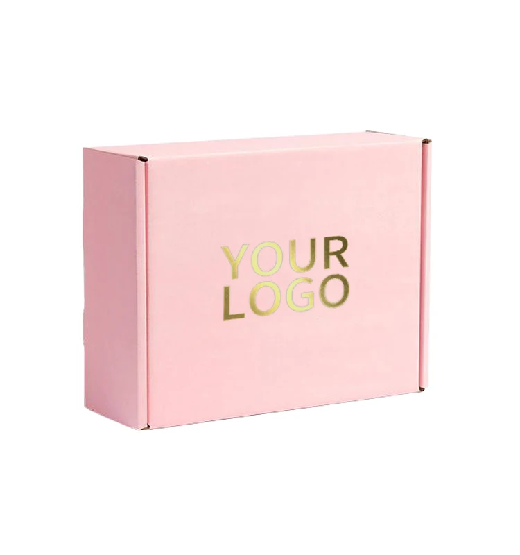 Wholesale custom logo corrugated cardboard jewelry press on nail packaging box