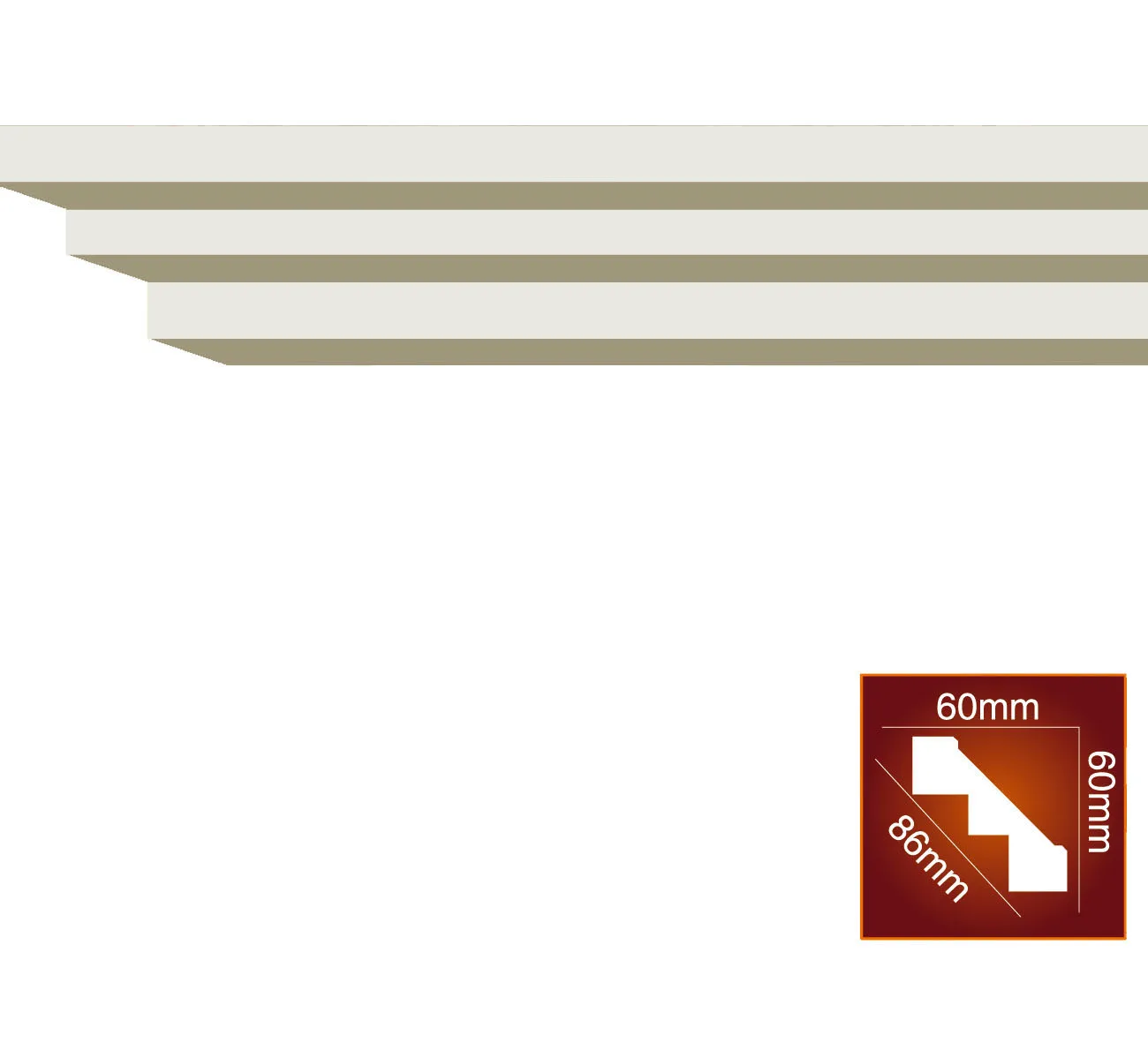 China Manufacturer Made China Home Decoration High Quality PU Plain Cornice Molding Decorative Strip
