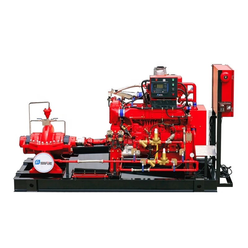 UL/FM Certified 1250 gpm Split Case Fire Fighting Pump with Diesel Engine  86hp-469hp