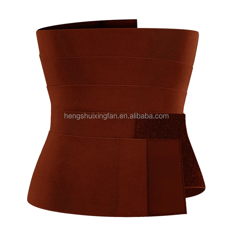 Drop shipping 5 Meter Free Size Tummy Wrap women waist trainer shaper Neoprene Fitness Flat Belly Stomach Belt Sauna Body Shaper