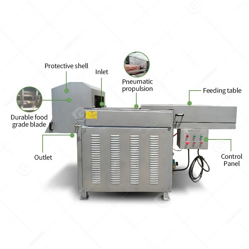 Crusher For Frozen Chicken Meat Chunk Cutter Block Breaker Planer Industrial Flaker Machine