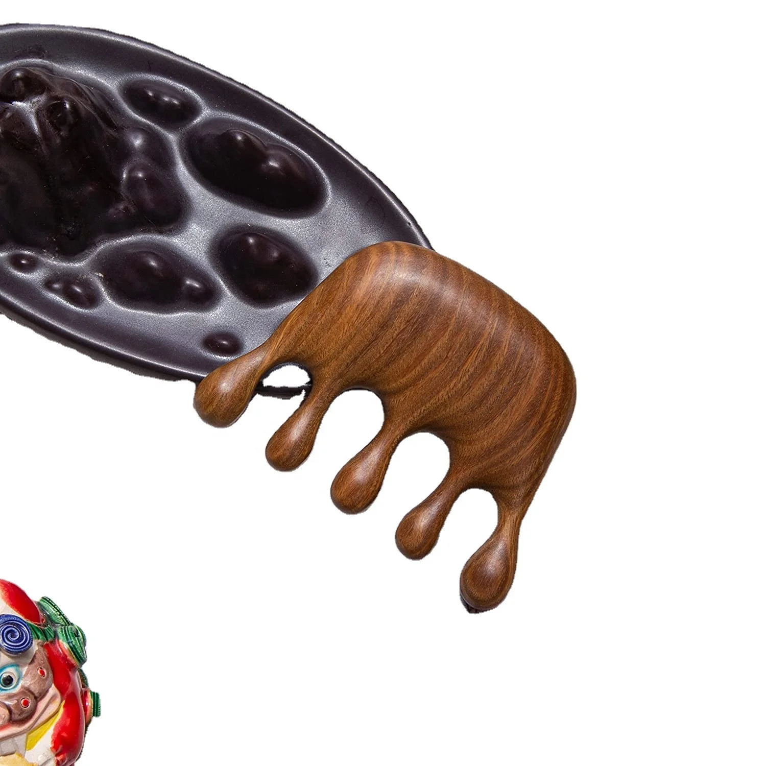 Sandalwood Comb Hair and Scalp Massage Comb for Men and Women, Stress Relief Massage Tool