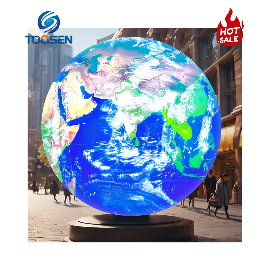 Toosen Outdoor IP65 Waterproof Sphere LED Screen P2.5  Creative Large LED Video Ball SMD Shape Spherical LED Display Globe
