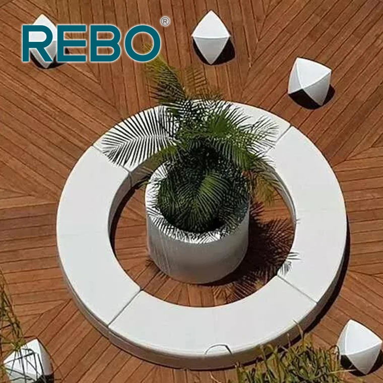 Natural color bamboo wooden parquet deck flooring