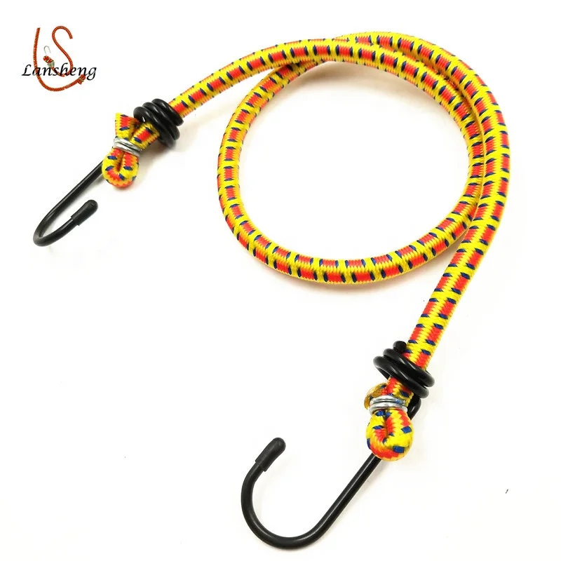 Wholesale High Quality 8mm 10mm 12mm Rubber Rope Wit Metal Hook For Bike Packing