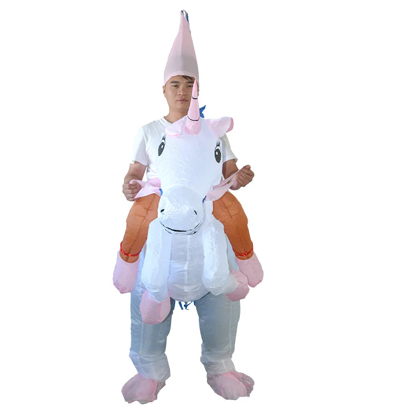  Halloween Inflatable Horse Costume Riding A Unicorn Role Play