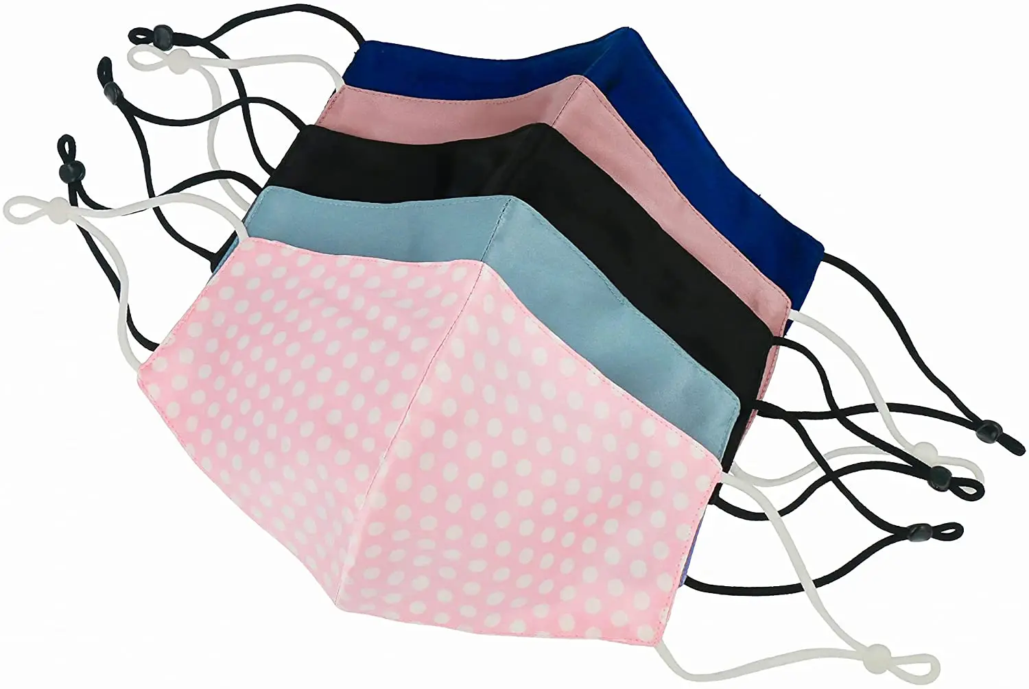 First Textile Fashion Pink Silk Facemask Women Reusable Washable Fabric Cloth Silk Face Mask With Custom Logo