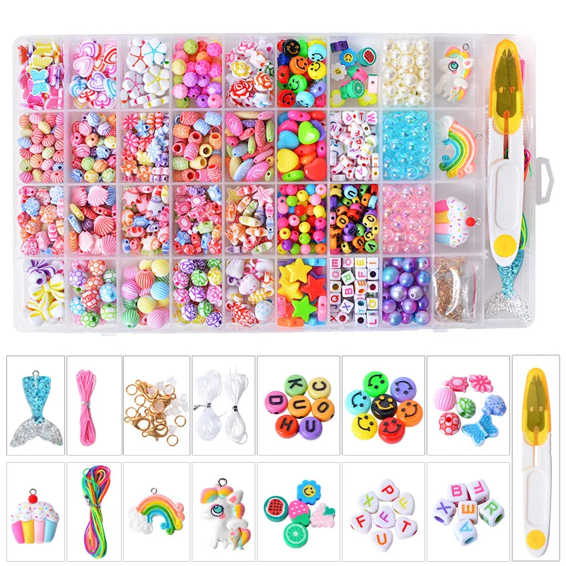 Bracelet Making Kit Beaded DIY Jewelry Accessories Materials Beads Handmade Beaded DIY Accessories