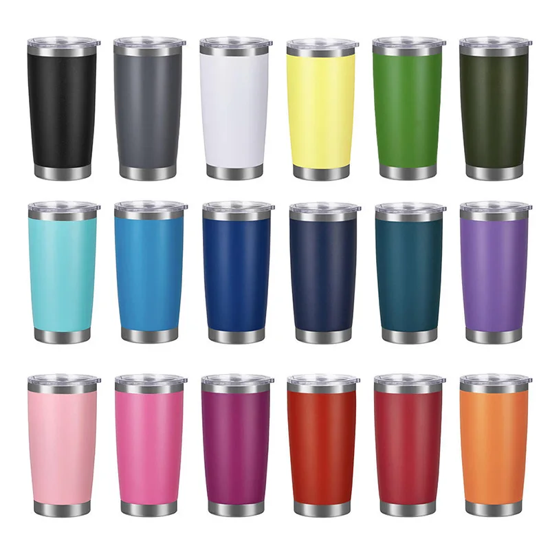 Gint Wholesale Coffee Mug Double Walled Stainless Steel Tumbler Cups Vacuum Insulated Travel Coffee Tumbler with Straw