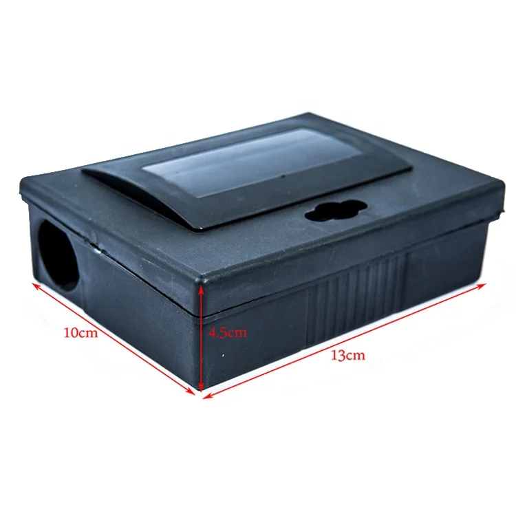 Customized Rodent Sidestick Mouse Bait Trap Black Box Small Station