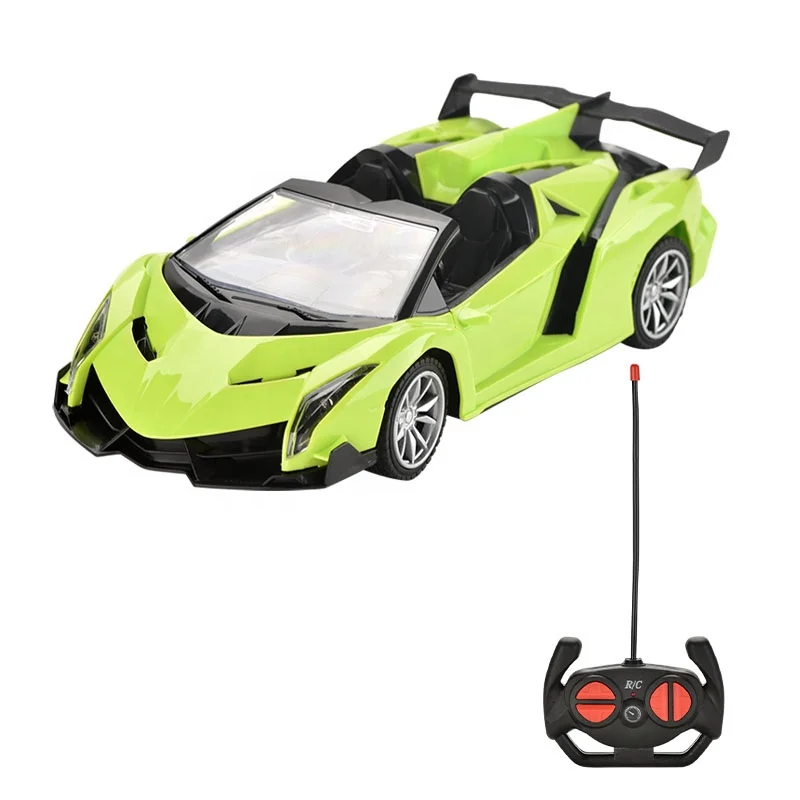1:18 4 Channel Remote Control Classic Super Car Bright Lamps Strong Rear Drive With Surging Power R/C Car Toys For Kids