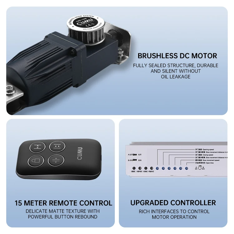 CMD-150BT Concealed Smart Anti Pinch Frameless/Framed Glass Automatic Sliding Door Operator Opener