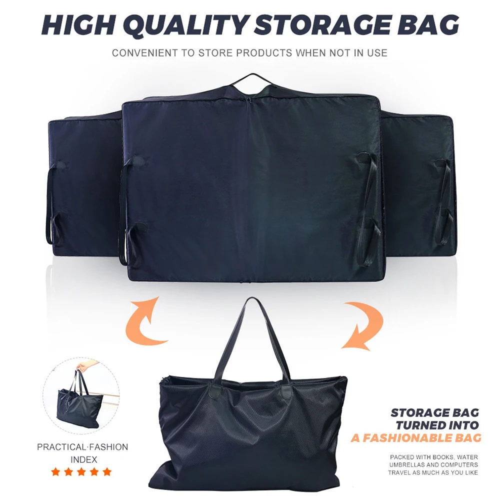 Portable tesla mattress waterproof Vacuum 3 In 1 Memory Foam Folding Mattress Triple Folding Mattress for Home Camping Sleeping