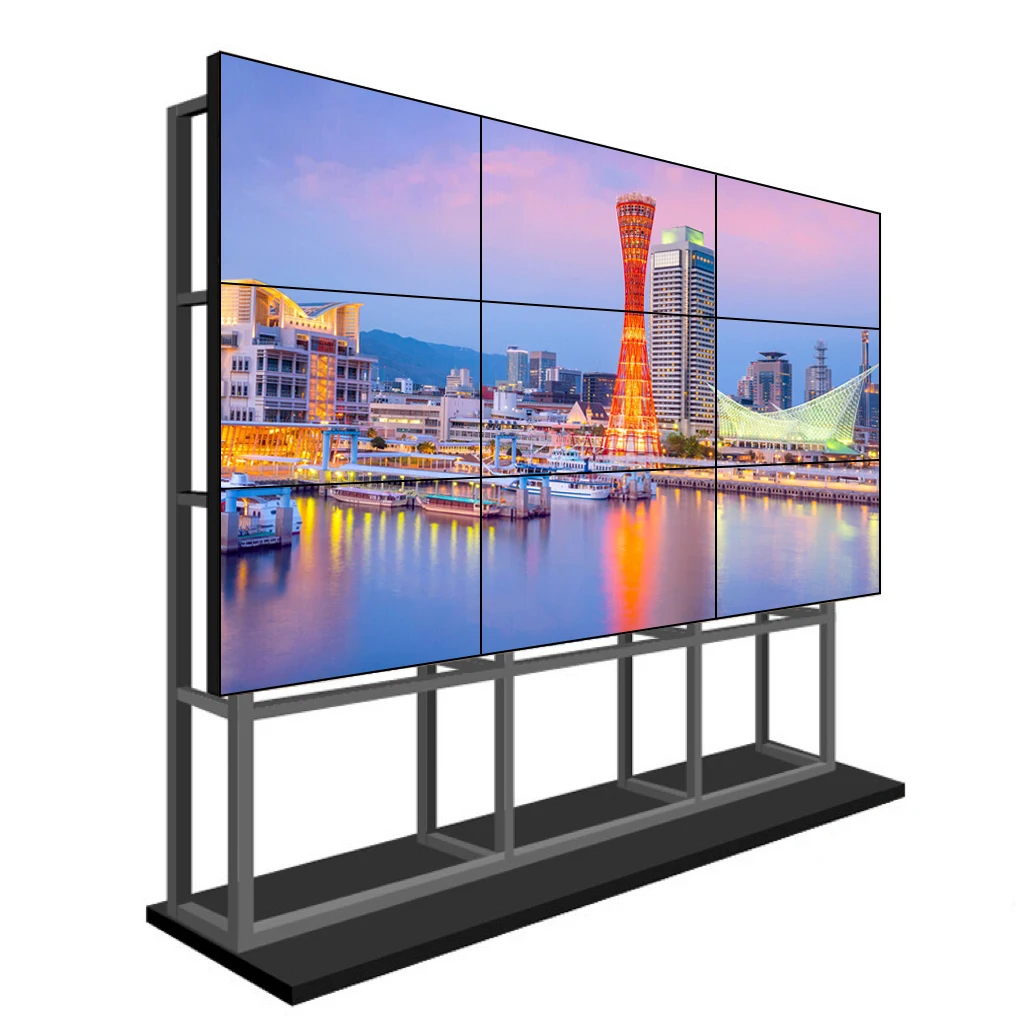 Customized 46 49 55Inch Display 2x2 3x3 4x4 New Free Combined Wall 1.8mm 3.5mm Seamless Backlight LCD Video Wall Splicing Screen