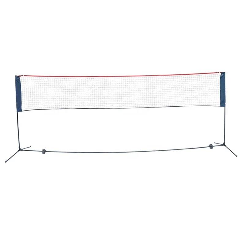 Portable Badminton Net Set - for Tennis, Soccer Tennis, Pickleball, Kids Volleyball - Easy Setup Nylon Sports Net with Poles