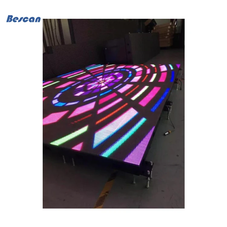 Intelligent Indoor Led Screen Dance Floor Night DJ Disco Club Stage P3.91 Interactive Floor Screen