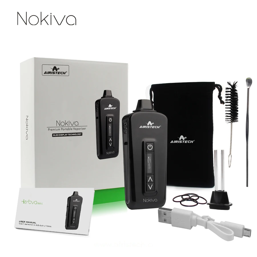 
DHL Shipping Authentic Airis Nokiva Portable Weed Vape Pen 2200mah Vaporizer Dry Herb Vape Mod 