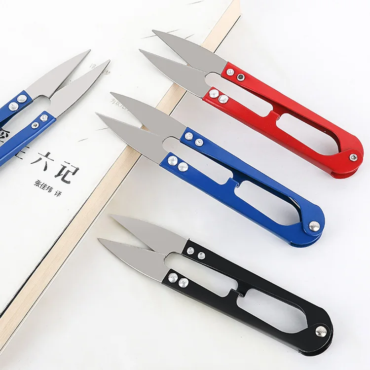 Wholesale U-Shaped Cross-Stitch Scissors Economical Tailors Sewing Tools Thread Scissors Essential for Sewing Supplies