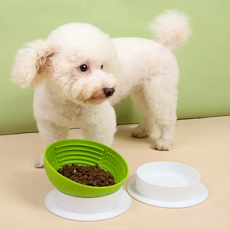 New Design Luxury Large Foldable Sublimation Anti Vomiting Silicone Dog Pet Bowls Feeders