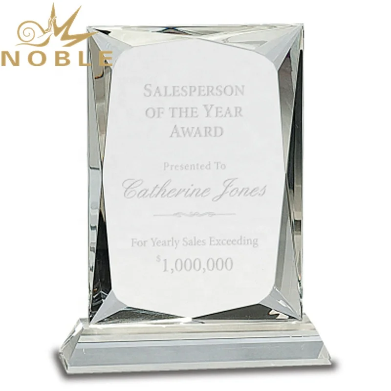 High quality best selling custom Rectangle Prism Crystal Award