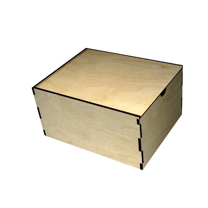 Custom Wood Craft Kits Decor Assemble Wooden Puzzle Laser Cut DIY Wood Case Box Display