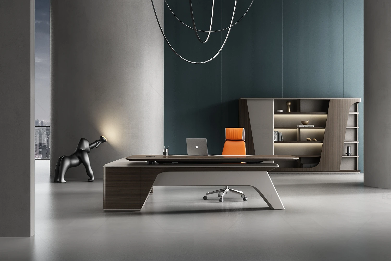 WEWORTH OEM modern design office furniture 5 tier wood sliding door filing cabinets with drawer