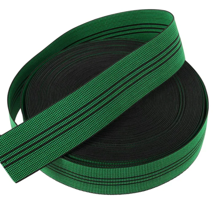 Cheaper Factory Price High Elasticity Band Colored Sofa Webbing for Furniture Furniture for Shoes and Bags Sustainable 4mm-100mm