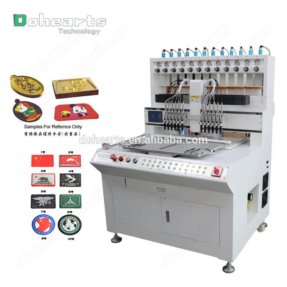 12 colors PLASTISOL slippers upper making press machine