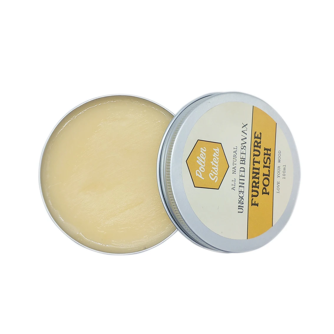 traditional Beeswax Polish for Wood & Furniture | Wax for all Wood Types  Colors  Oak Teak Dark  Light Woodz 100g