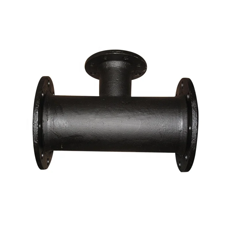 Big Size ISO2531,EN545 Ductile Iron Pipe FIttings Equal Tee All Flanged Tee