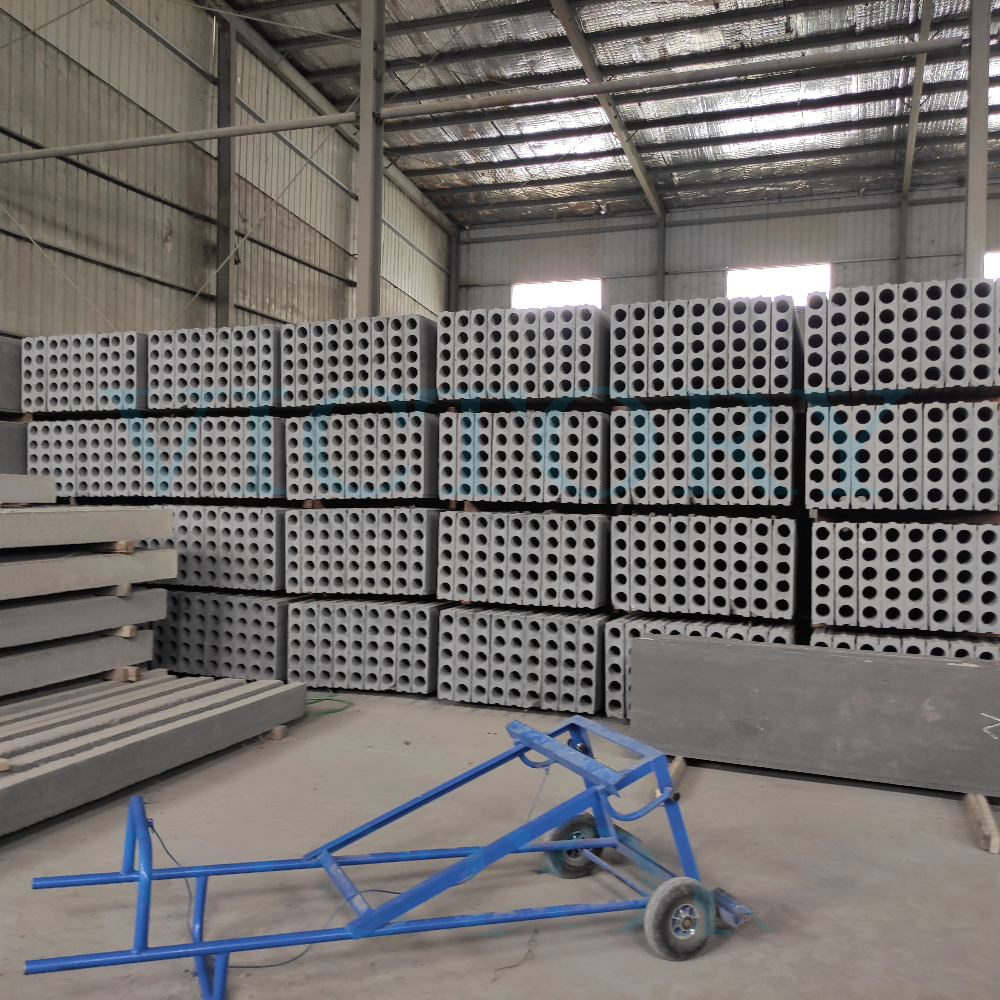 Automatic concrete board making machine precast concrete hollow core wall panel machine