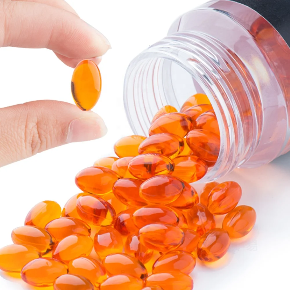 OEM Best Rich Vitamin Healthy Aging Organic 650mg Sea Buckthorn Fruit Oil With Omega 7 Softgels  Capsules