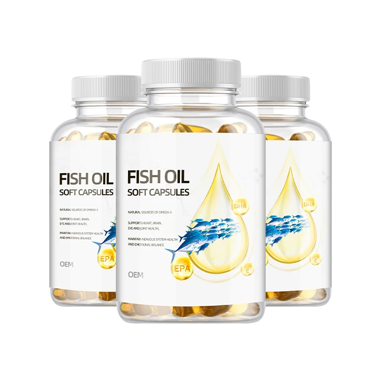 Improve Eyesight Natural Extraction Anti-fatigue Garlic Oil Softgel Capsules fish oil