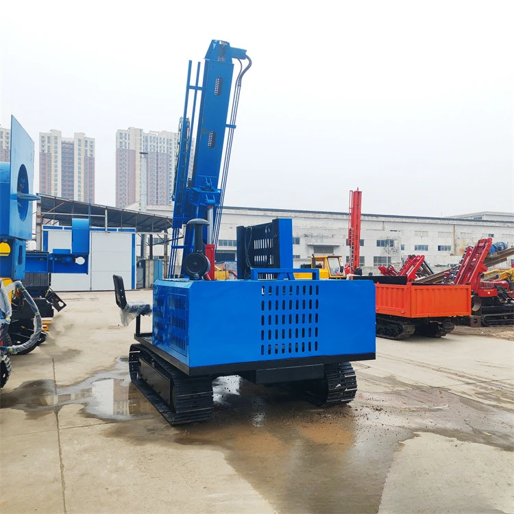 Photovoltaic Pile Frame Column Lead Drilling Machine Track Chain Plate Chassis Hydraulic Piling Machine Multi-Purpose Drilling M