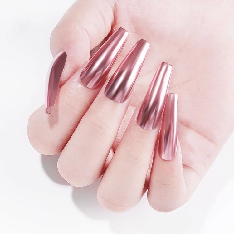 Oem Silver Gold Chrome Reflective Acrylic Pigment Dip Powder Uv Magic Mirror Effect Chrome Nail Pen For Nail Art Design