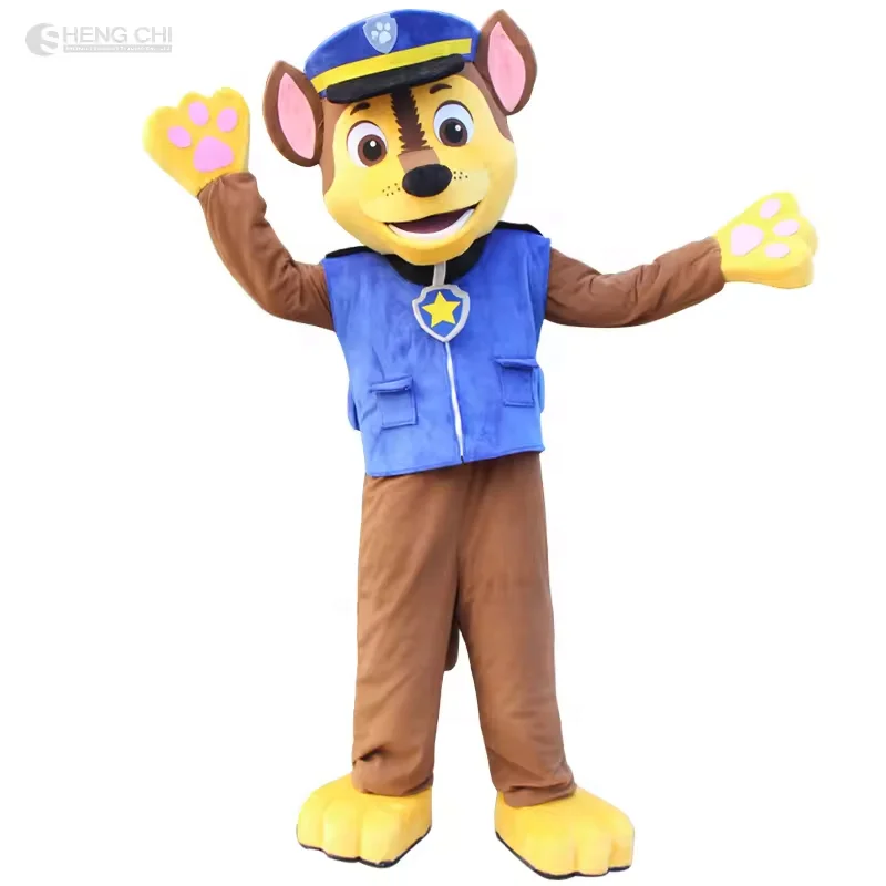 Factory customized cartoon patrol dog mascot, customized walking effect mascot suit