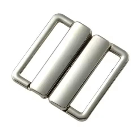 2024 Rustless Metal Swimwear Buckle Silver Back Connector Closure Clasp