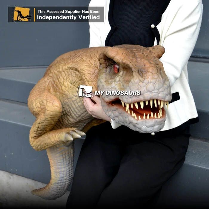 My Dino Silicone Realistic Baby Dinosaur Trex Puppet For Sale