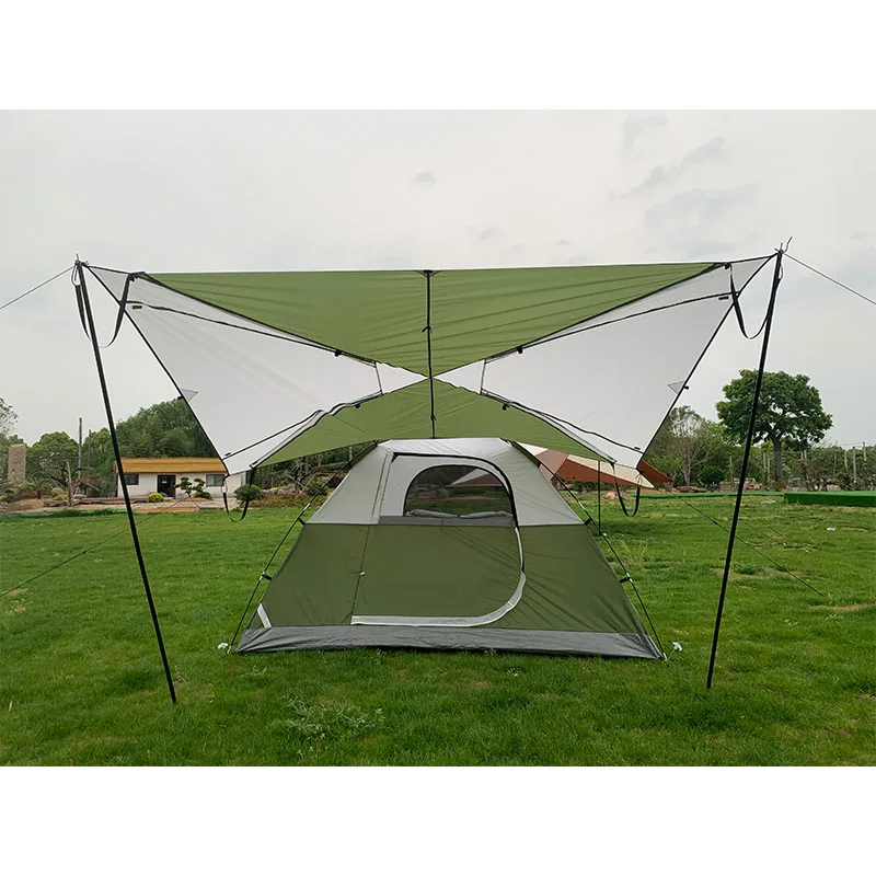2020 New Light Sunshade External Tent Variable 4-person Tent Beach Tent Portable Advanced Outdoor Sunshade Waterproof