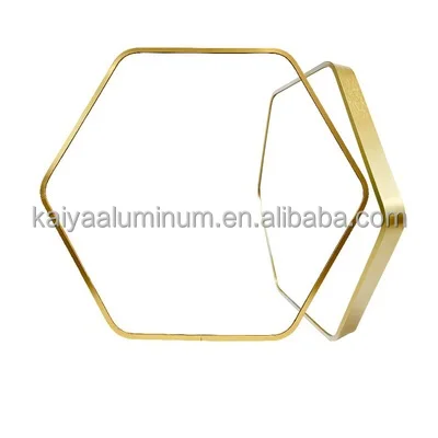 Durable Aluminium Alloy Frame Hexagon Metal Picture Frame Photo Frame for Art Painting