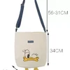 Custom New Versatile Shopping Bag Cute Duck Cotton Canvas Leisure Hand Bag Ins Shoulder Tote Bag with Custom Printed Logo