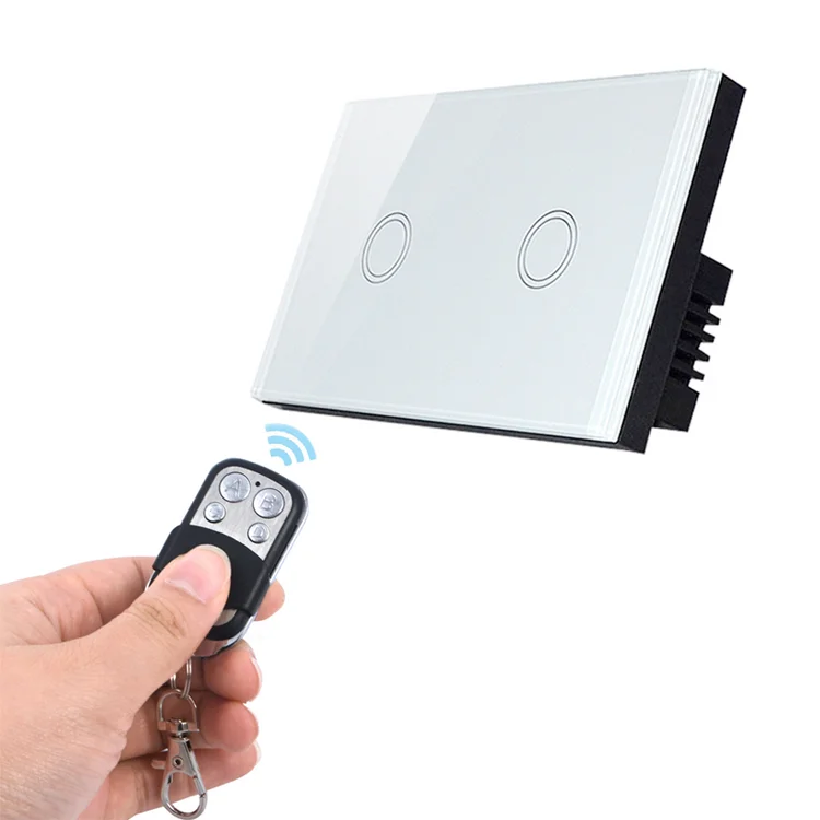AB-8702 US 2 gang night light voice control Smart Wall Light Switch receiver